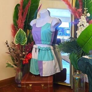 SHEIN 2 PC Matching Crop Top and Shorts Set